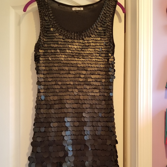 Designer Black Dress - Picture 1 of 5